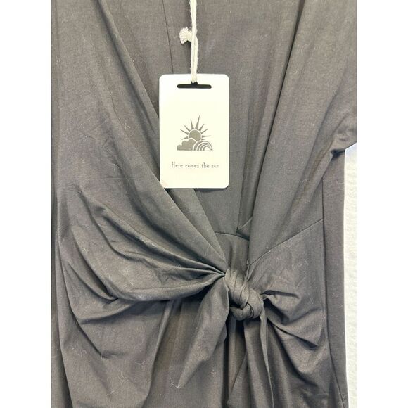 NWT Here Comes The Sun Black Dress Size 10 Minimalist Beach - Picture 2 of 7